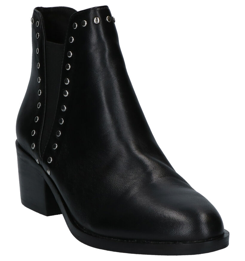 Steve Madden Cade Bottillons en Noir en cuir (256085)