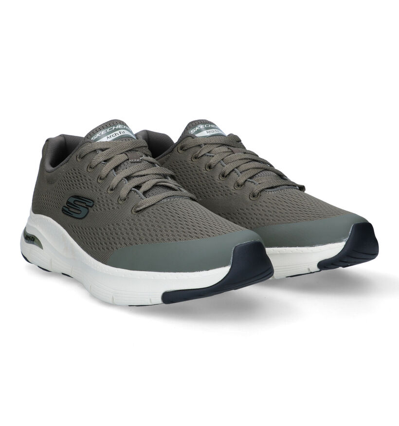 Skechers Arch Fit Zwarte Sneakers in stof (319534)