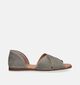 Apple of Eden Chuisi Sandales en Vert Kaki pour femmes (338365)