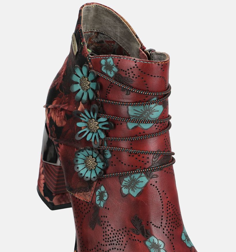 Laura Vita Maevao Bottines en Rouge fonc&eacute; pour femmes (381096)