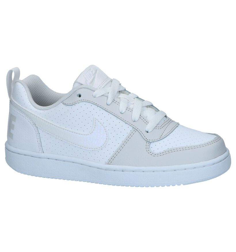 Nike Court Borough Baskets basses en Blanc en cuir (237867)