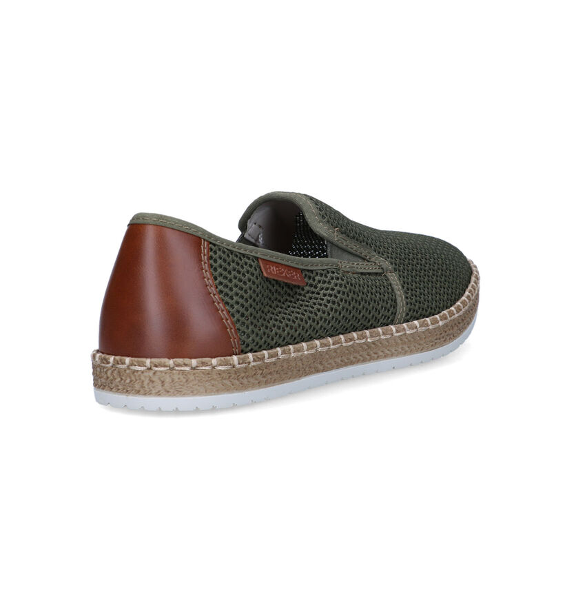 Rieker Chaussures à enfiler en Vert foncé pour hommes (323580)