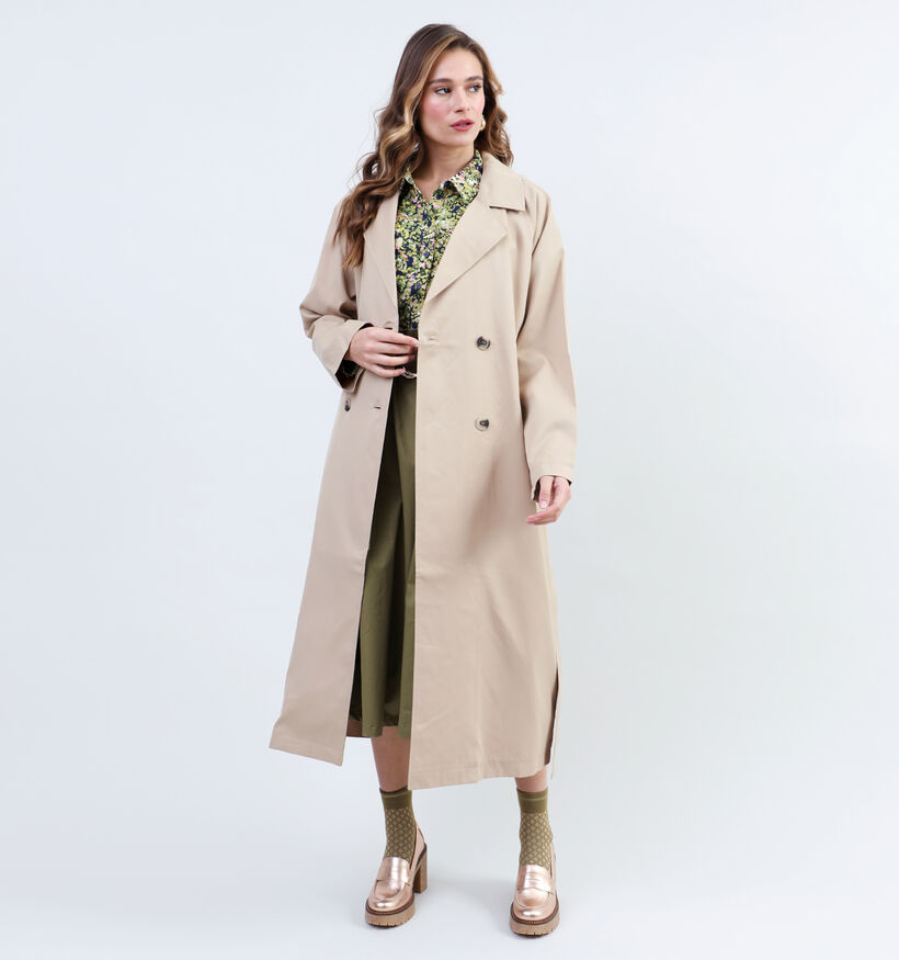 Vila Jancine Trenchcoat en Brun pour femmes (335483)