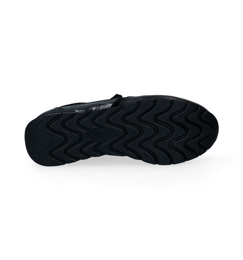 Gabor OptiFit Chaussures à lacets en Noir en cuir (297374)