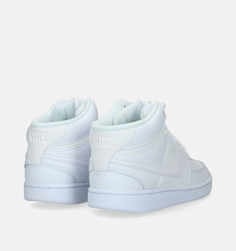 Nike Court Vision Mid Baskets en Blanc pour femmes (332416)