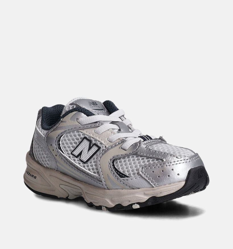 New Balance 530 Baskets en Argent pour filles, garçons (358687) - pour semelles orthopédiques