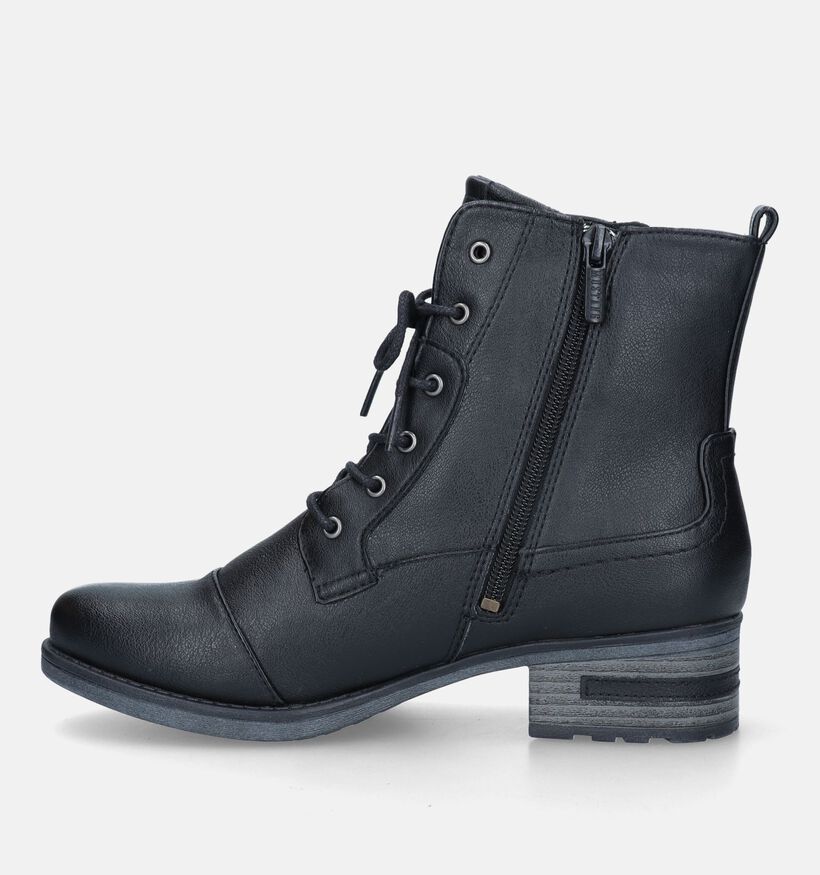 Mustang Boots à lacets en Noir pour femmes (329602)