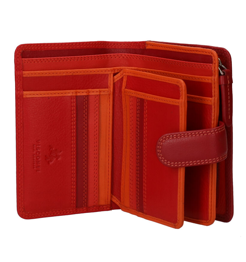 Visonti Rainbow Portefeuille en Rouge en cuir (276174)