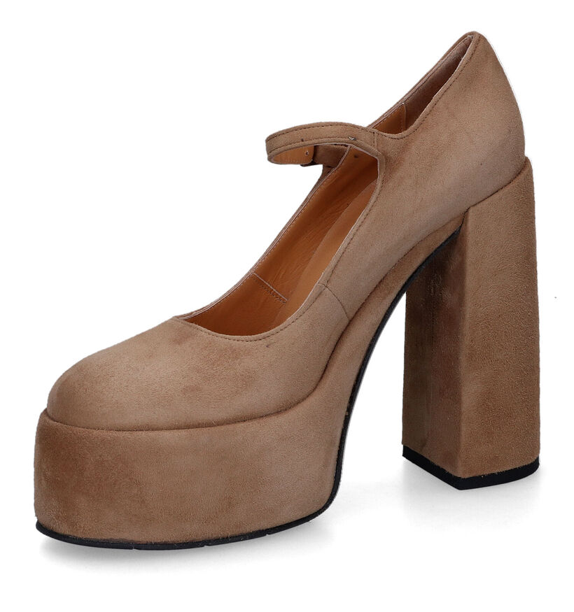 Cristian Daniel Talons hauts en Beige pour femmes (317506)