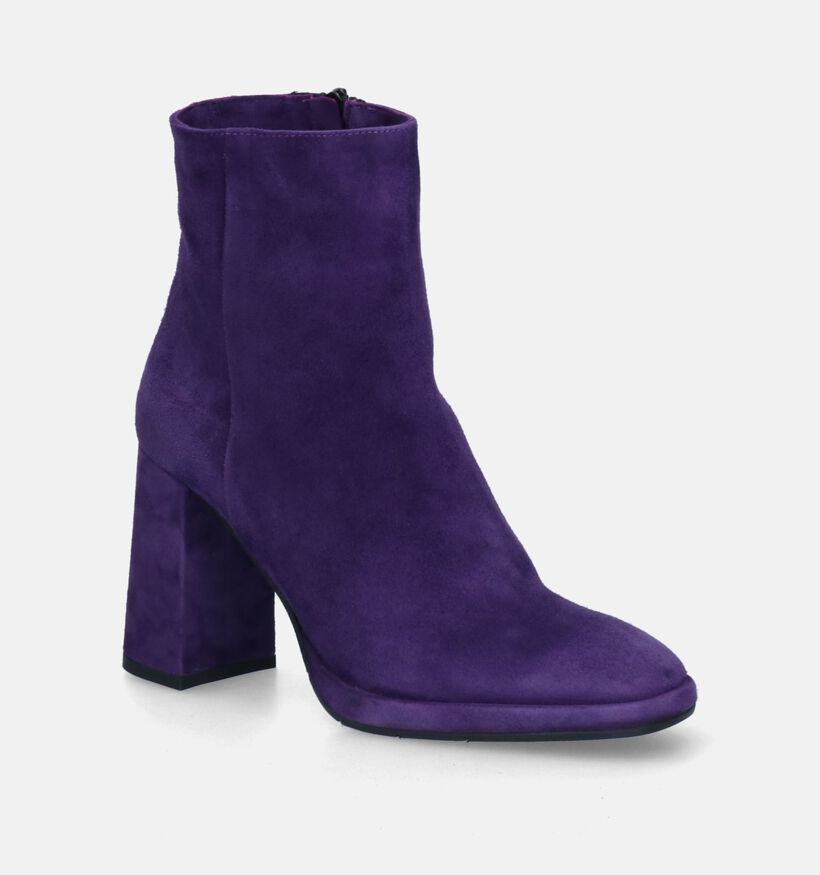 Cristian Daniel Bottines à talons en Violet foncé pour femmes (317498)