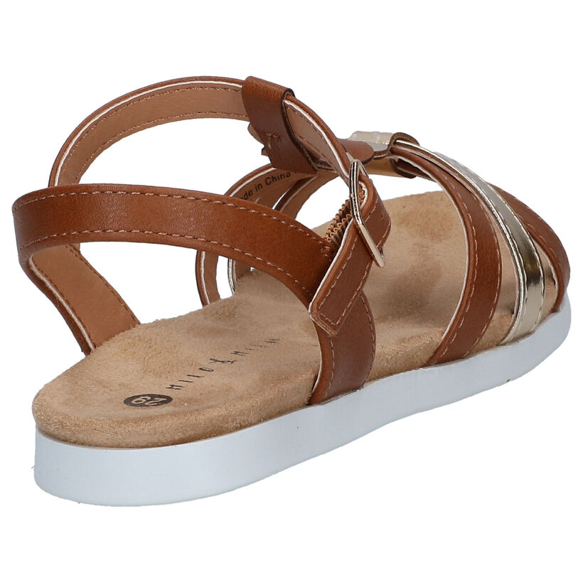 Milo & Mila Cognac Sandalen voor meisjes (324510)