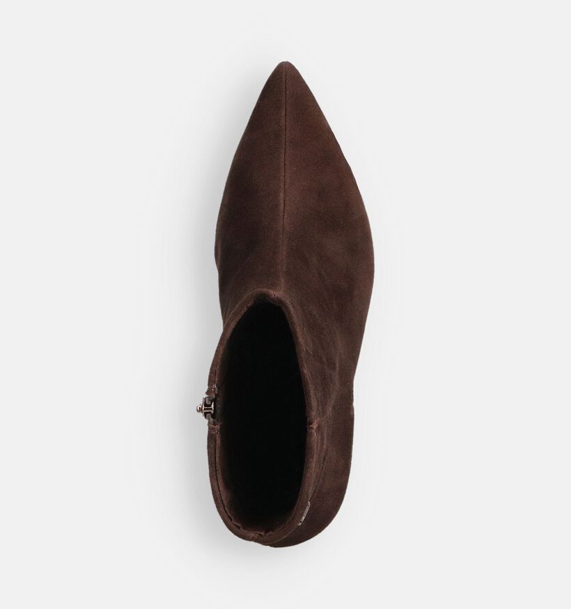 Tamaris Bottines &agrave; talons en Brun fonc&eacute; pour femmes (376632)