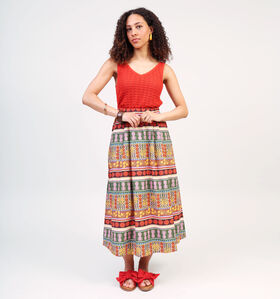 Vero Moda Rode Midi Rok voor dames (362210)