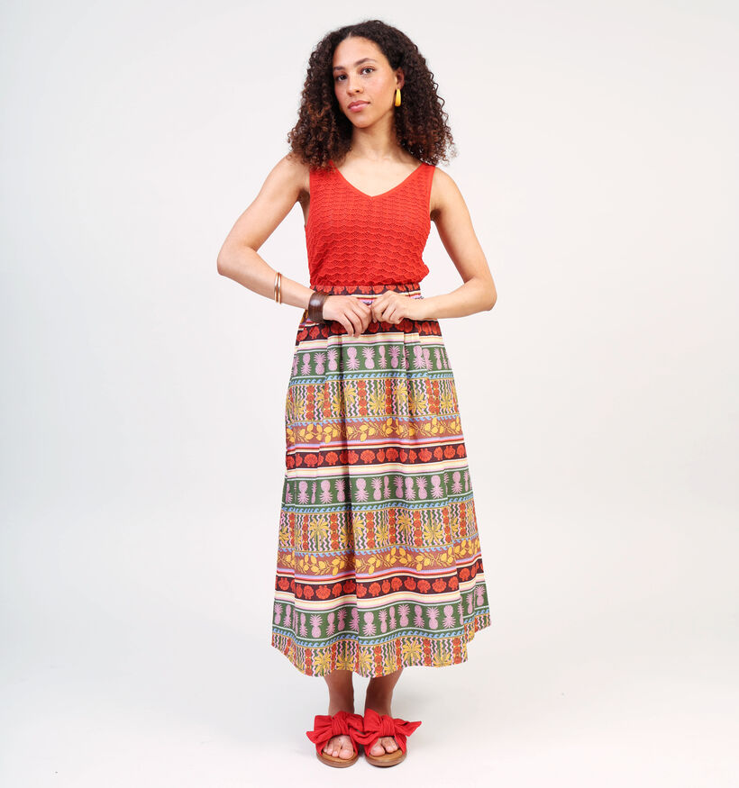 Vero Moda Rode Midi Rok voor dames (362210)