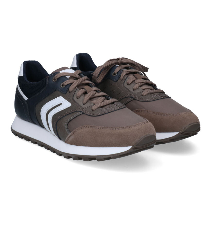 Geox Ponente Chaussures à lacets en Taupe pour hommes (303582) - pour semelles orthopédiques