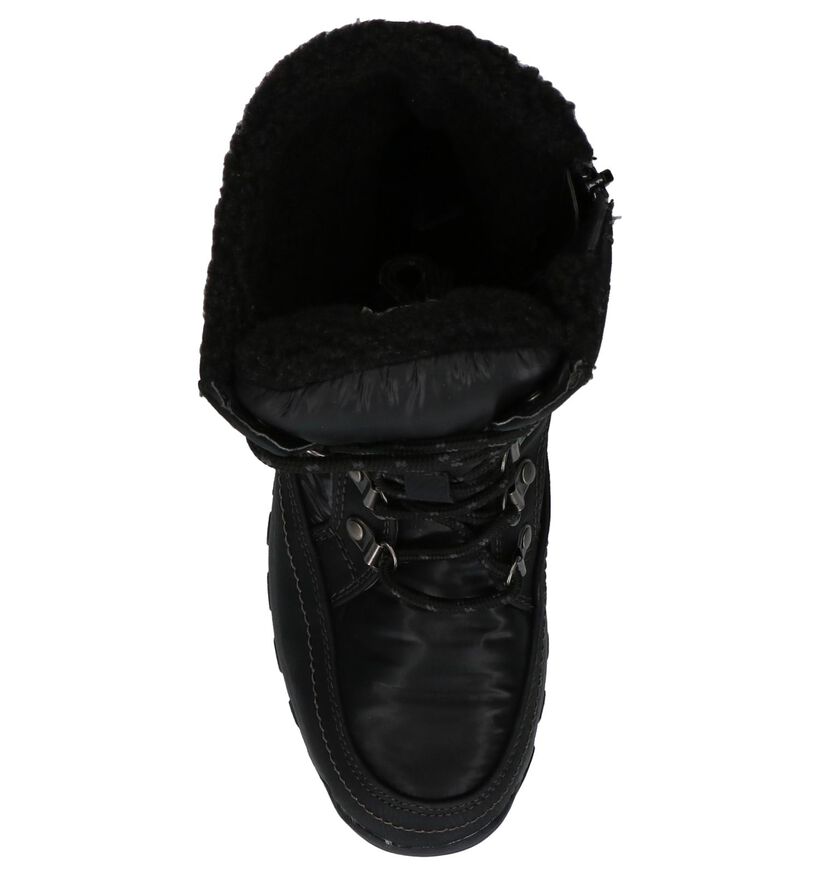 Dazzle Bottes de neige en Noir en simili cuir (222478)