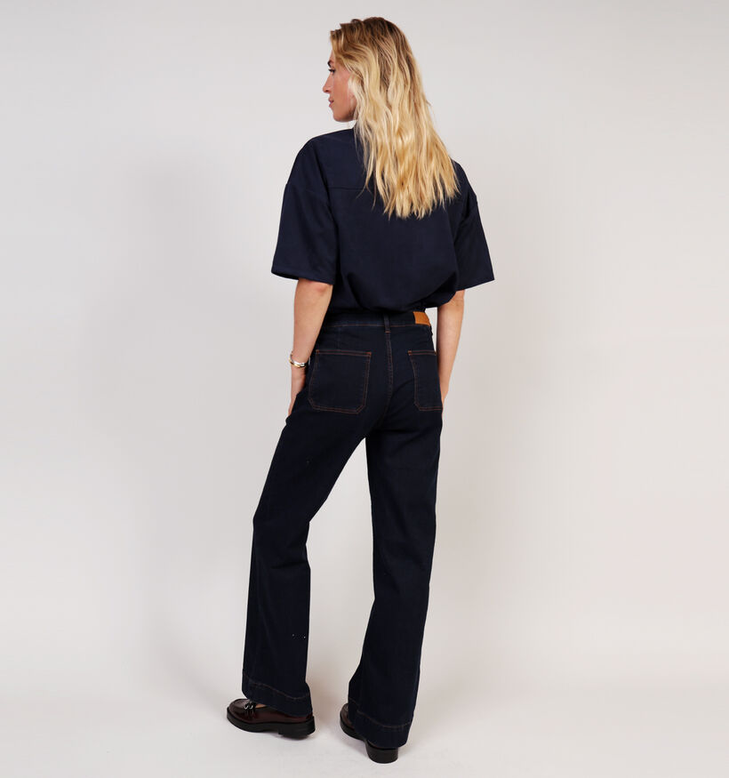 comma Blauwe Straight Leg Jeans voor dames (364462)