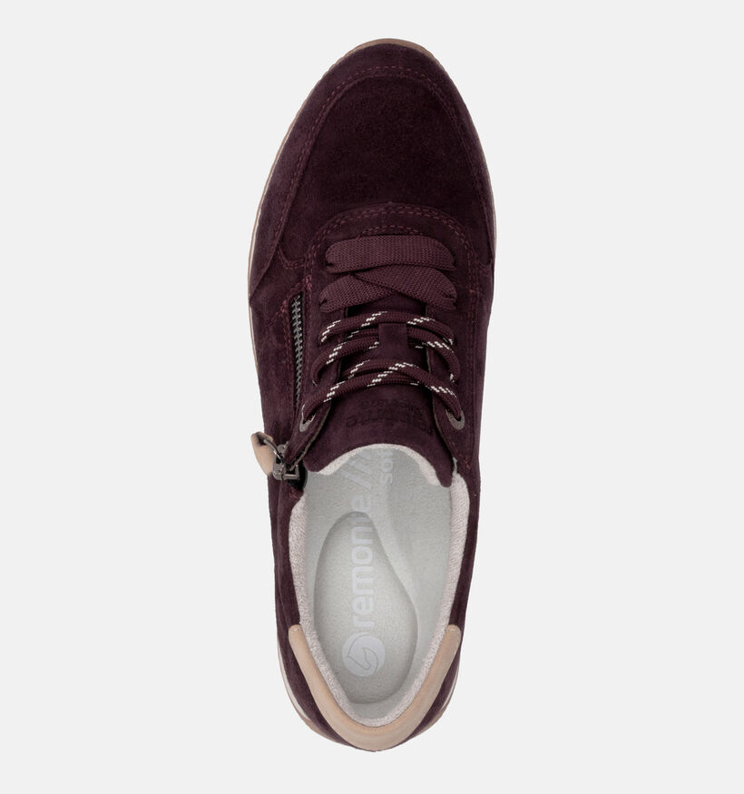 Remonte Bordeaux Schoenen met Rits en Veter voor dames (376593) - geschikt voor steunzolen