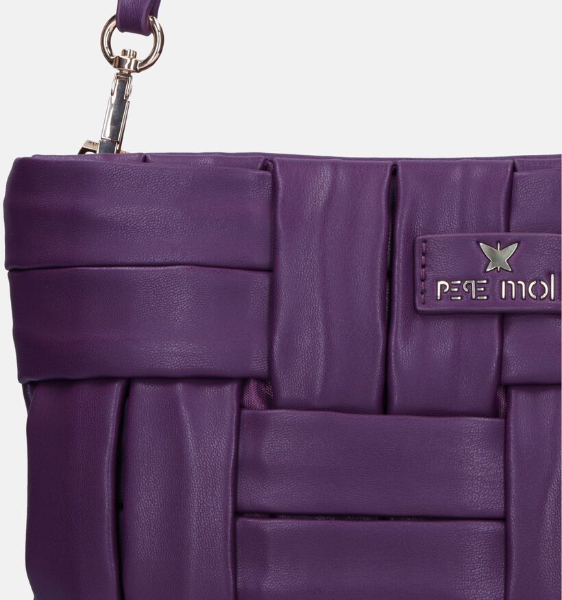 Pepe Moll Plaited Sac à bandoulière en Mauve pour femmes (333825)