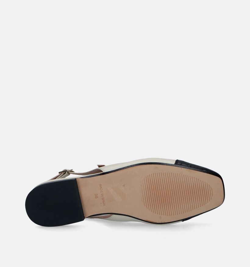 KMB Ecru Ballerina's met open hiel voor dames (349211)