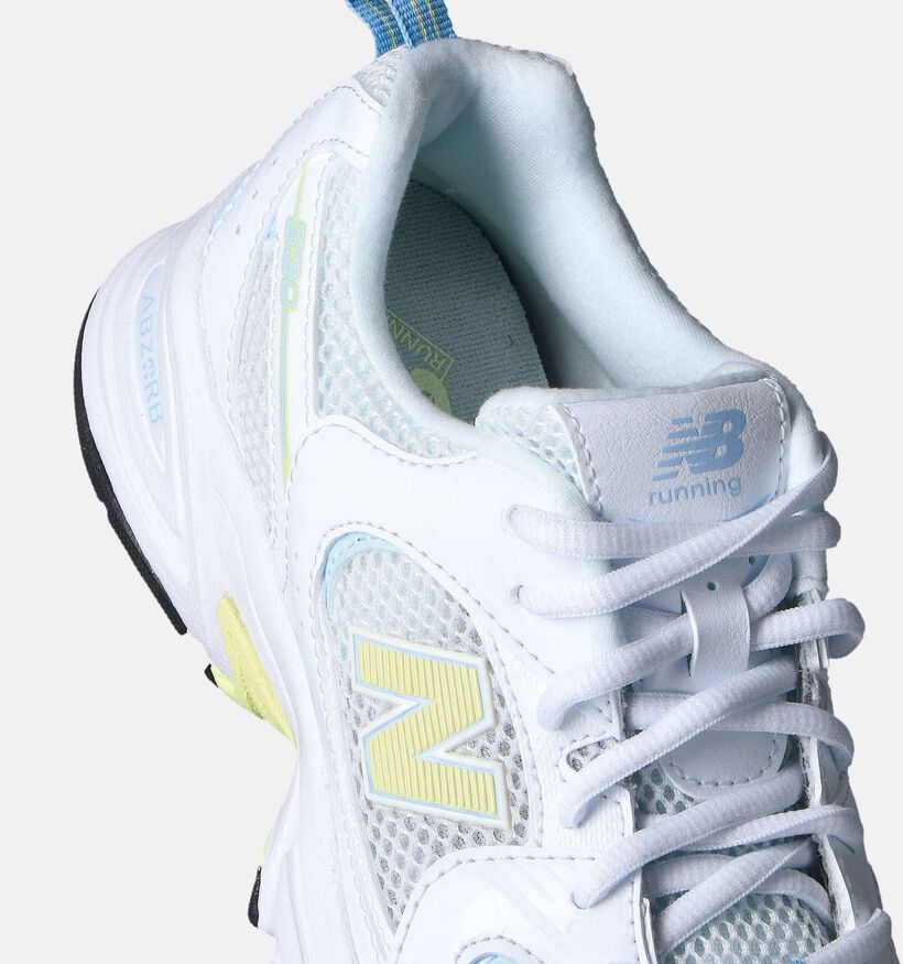 New Balance GR 530 Baskets en Blanc pour filles (361477) - pour semelles orthopédiques