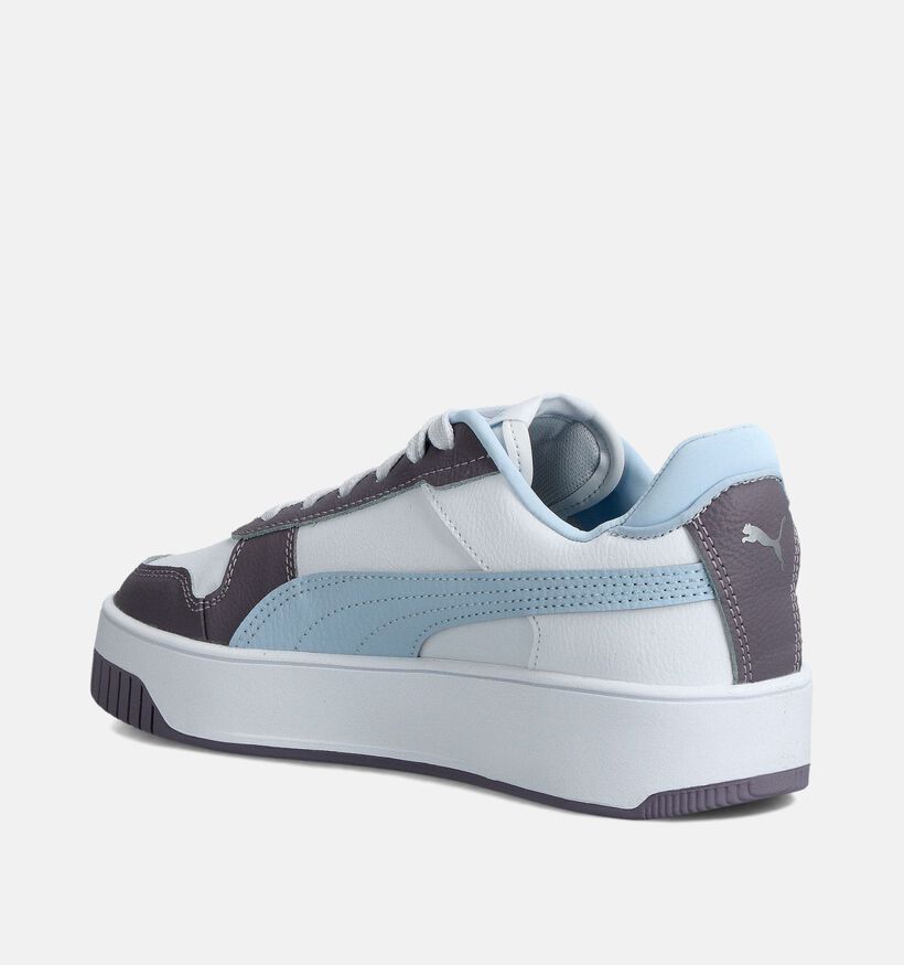 Puma Carina Street Baskets en Blanc Puma Carina Street Baskets basses en Blanc pour filles (359153) - pour semelles orthopédiques