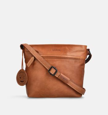 Saccoo Crossbody tassen Cognac/Rood