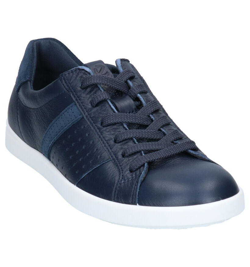 Ecco Leisure Rode Sneakers in leer (275317)