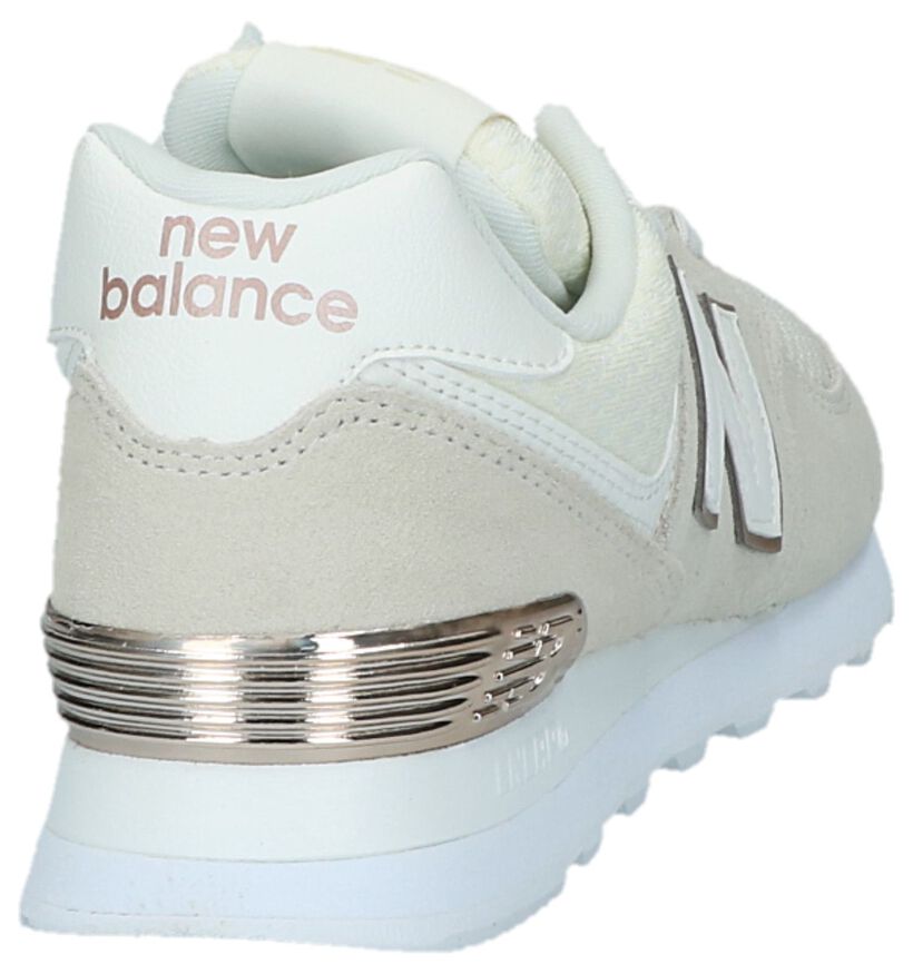 New Balance WL 574 Baskets en Vert pour femmes (349411) - pour semelles orthopédiques
