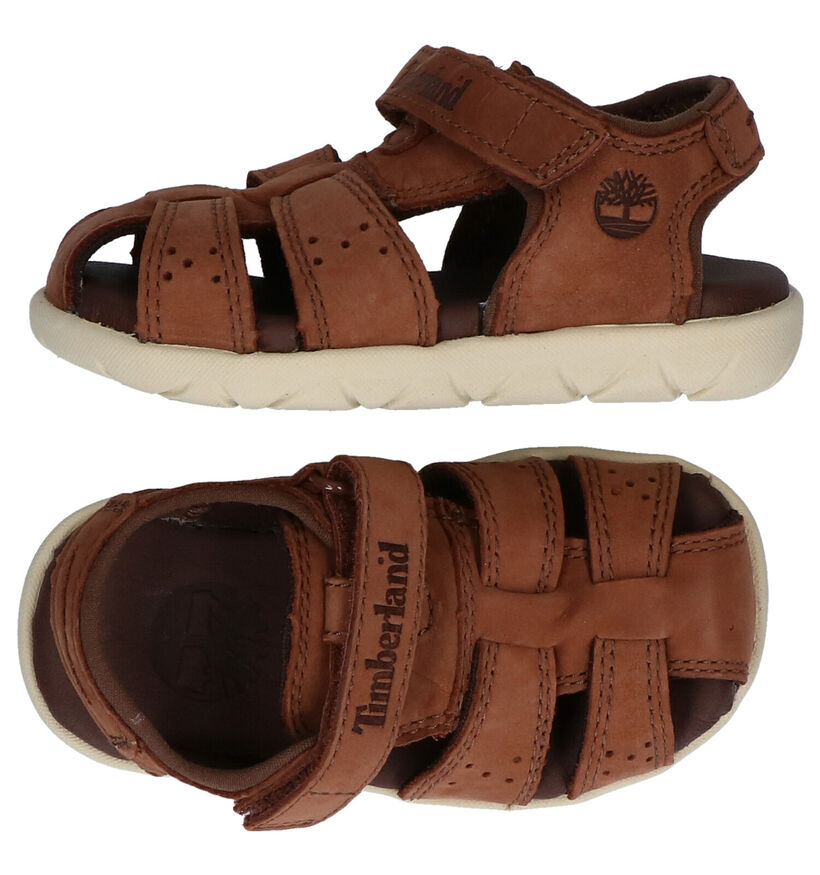 Timberland Nubble LTHR Fisherman Bruine Sandalen voor jongens (305834)