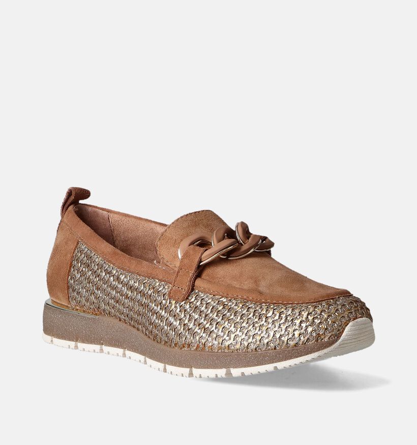 Tamaris Pure Relax Cognac Instappers voor dames (351601) - geschikt voor steunzolen