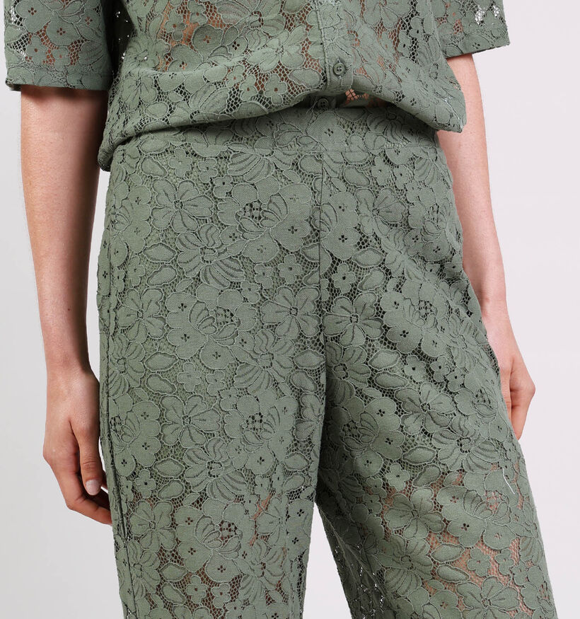 Vero Moda Honey Lace Groene Broek voor dames (374969)