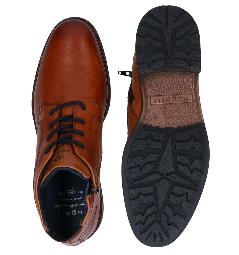 Bugatti Marcello Cognac Geklede Hoge Schoenen in leer (281726)