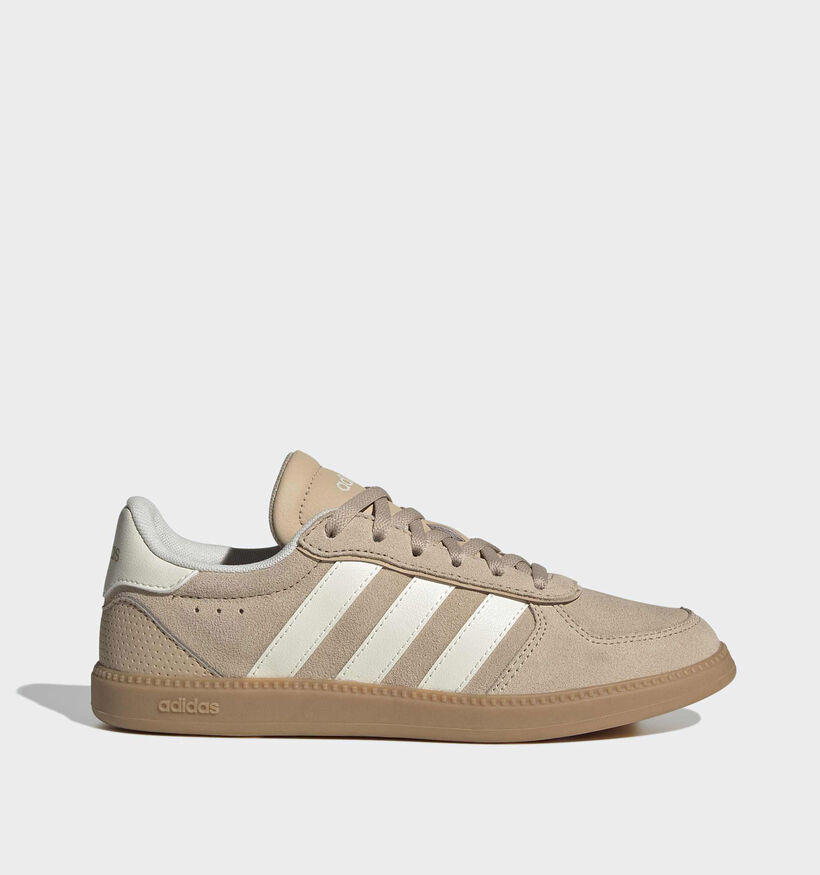 adidas Breaknet Sleek Beige Sneakers voor meisjes (372705) - geschikt voor steunzolen