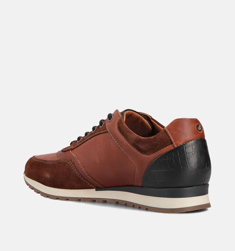 Australian Niagara Chaussures à lacets en Cognac pour hommes (361652) - pour semelles orthopédiques