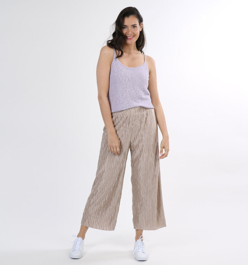 Vila Pleasa Pantalon en Taupe (300304)