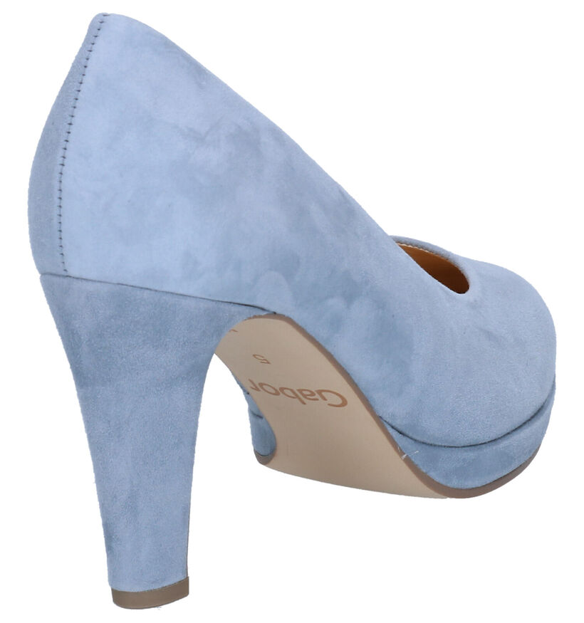 Gabor Soft & Smart Blauwe Pumps in daim (271658)