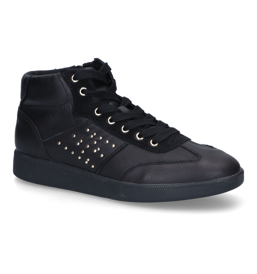 Geox Meleda Zwarte Sneakers in daim (316117)