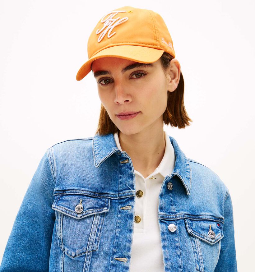 Tommy Hilfiger Embroidered Casquette en Orange pour femmes (369313)