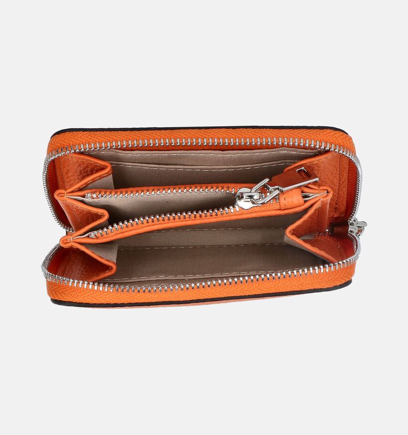 Crinkles Oranje Ritsportemonnee voor dames (358078)