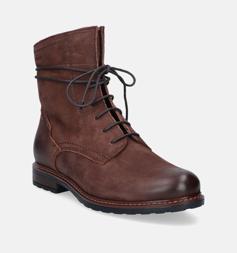 Tamaris Bottines à lacets en Brun foncé pour femmes (344676)