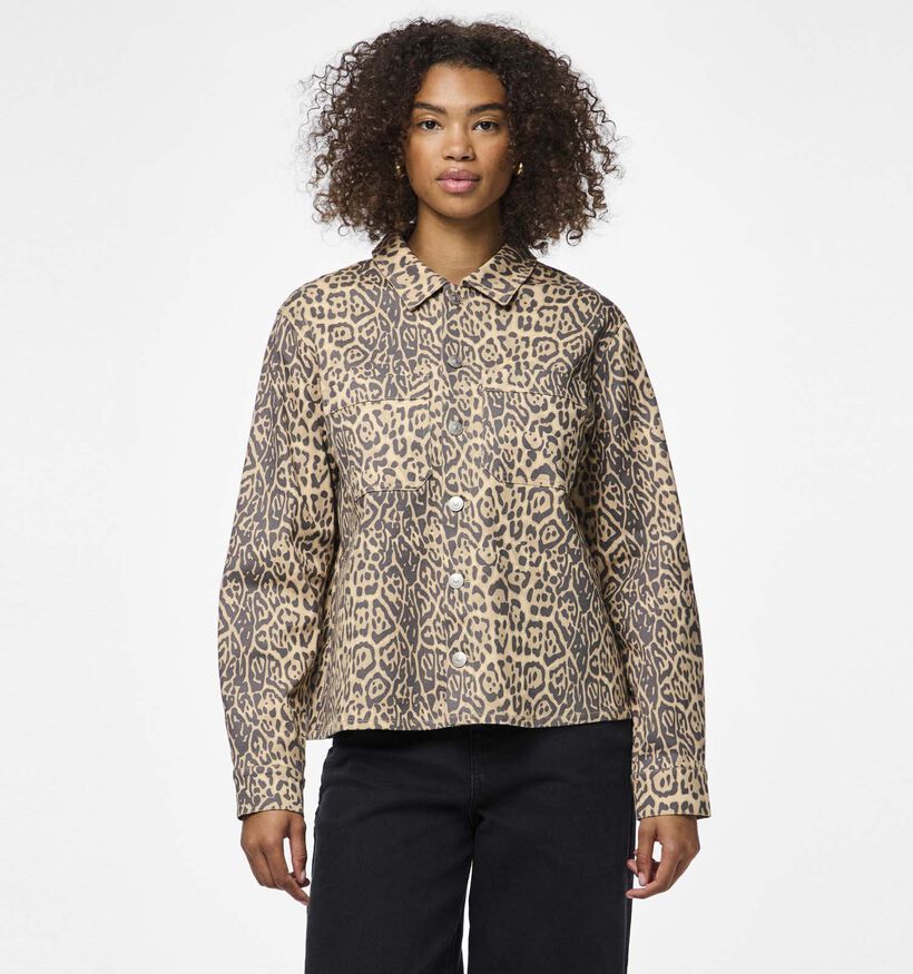 Pieces Fia Bruin Denim hemd voor dames (354087)