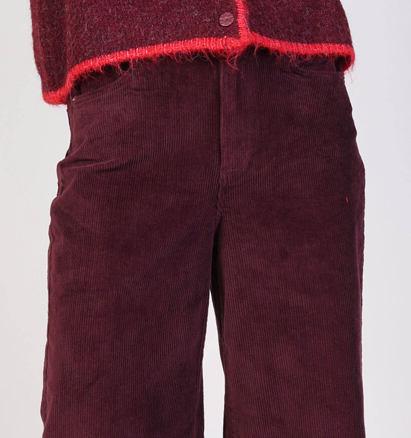 Vero Moda Pantalon classique en Bordeaux pour femmes (361202)