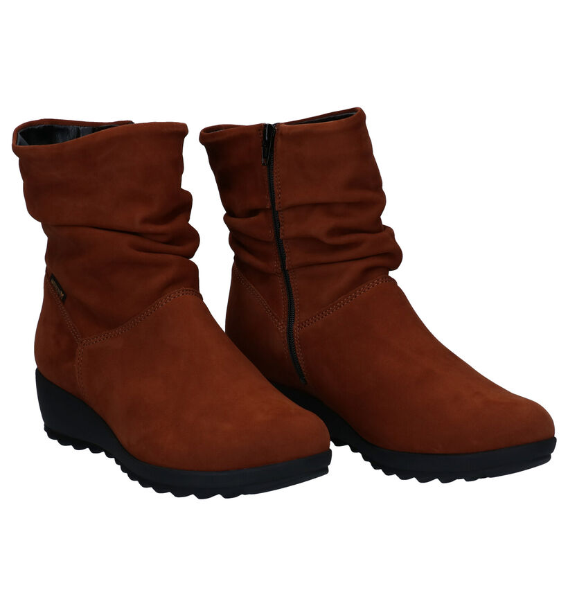 Mephisto Agatha Taupe Enkellaarsjes voor dames (330828)