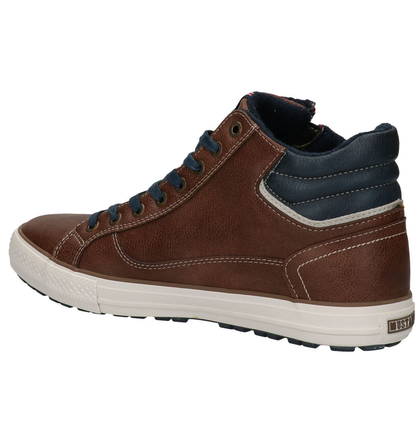 Mustang Chaussures hautes en Brun foncé pour hommes (329590)