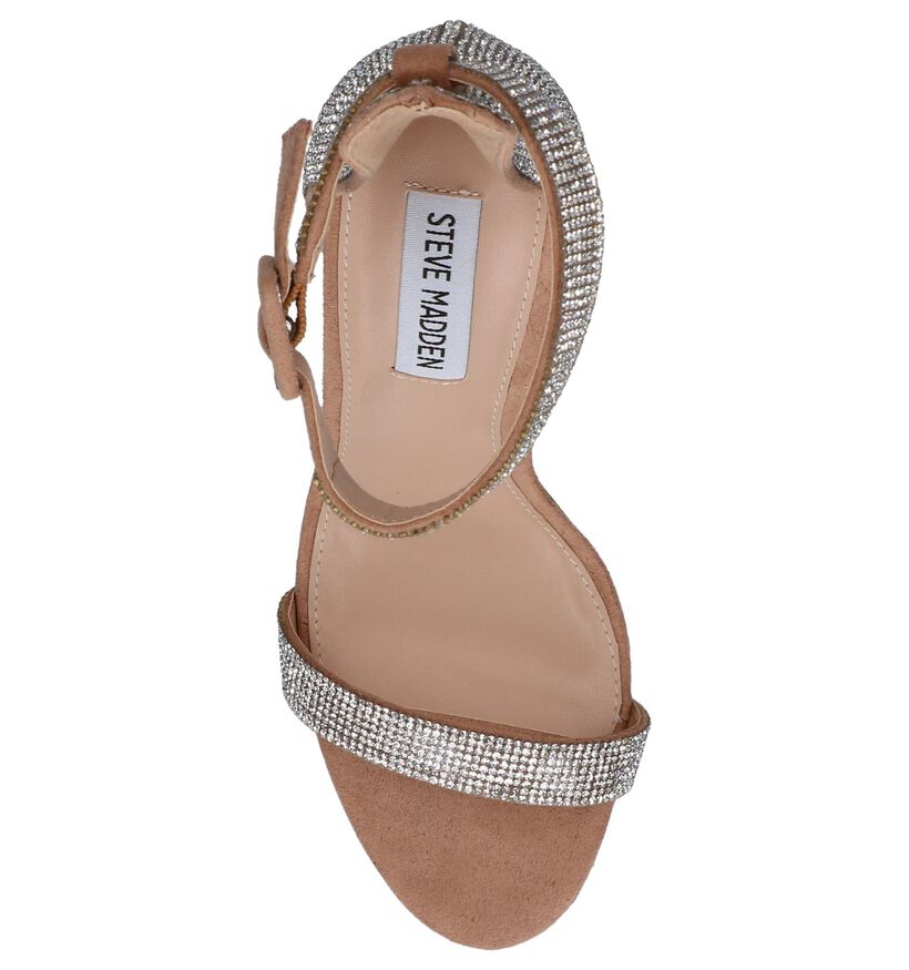 Steve Madden Mischa Zilveren Sandalen in stof (236918)