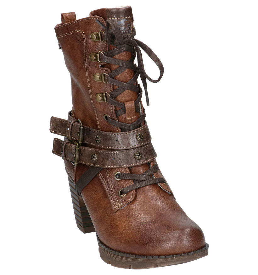 Mustang Bottes basses en Cognac en simili cuir (254884)