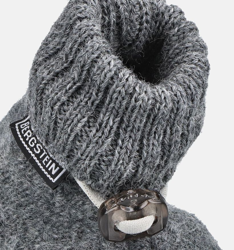 Bergstein Cozy Baby Grijze Gesloten Babypantoffels voor jongens (381300)