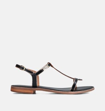 Les Tropeziennes Sandalen Zwart/Goud/Cognac