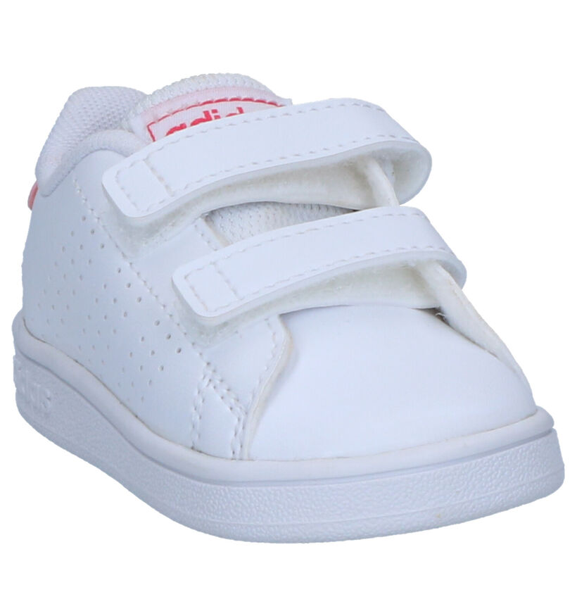 adidas Advantage I Chaussures pour bébé en Blanc en simili cuir (284709)